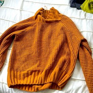 Knitted Orange Sweater